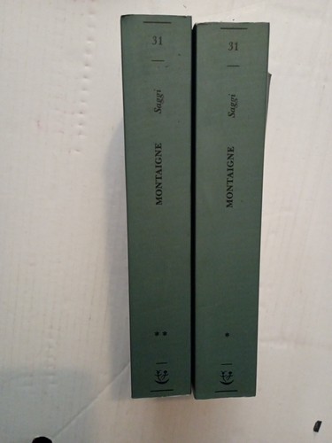Montaigne saggi 2voll adelphi - montaigne,saggi,2voll,