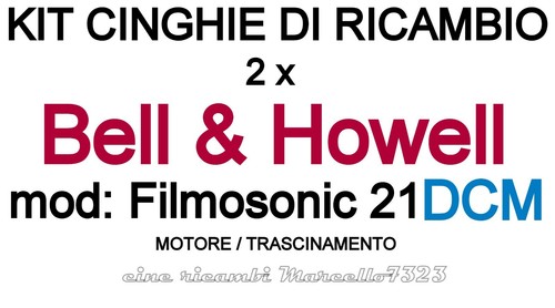 Kit cinghie ricambio 2 x - cinghie,