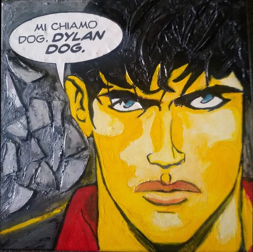 Pop art quadro dylan - pop, dog