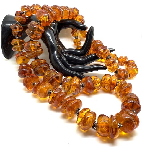 Vecchia collana ambra - vecchia, di