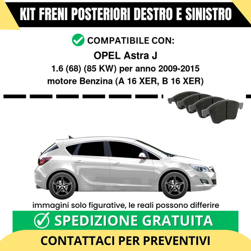 Pastiglie freno posteriori - pastiglie,