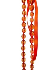 Collana di perle arancioni