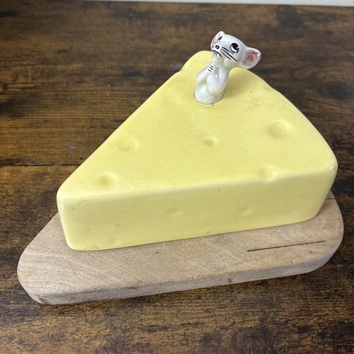 Vintage ceramic wood - , cheese