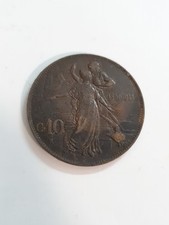 REGNO MONETA c10 Rame 1911