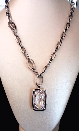 Collana acciaio con - collana,