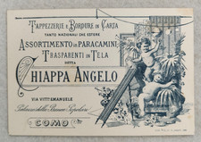 cartolina como pubblicitarie tappezziere primi 900 formato piccolo