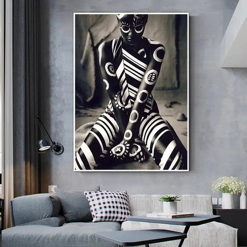 Quadro tela donna - tela, africana