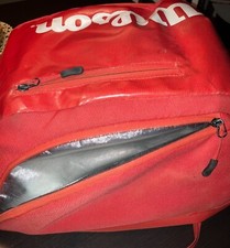zainetto Wilson tennis colore rosso tasche termiche quasi nuovo