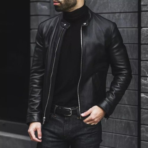 Giacca pelle uomo - pelle, da