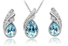 Collana orecchini set - collana, cristal