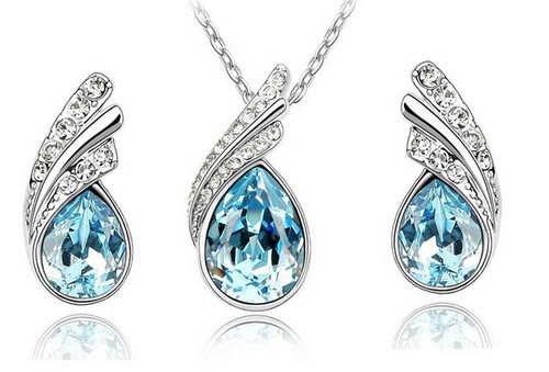 Collana orecchini set cristal - collana,