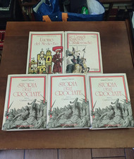 Lotto libri storici - Medioevo e Crociate - Editoriale Domus - 5 Libri