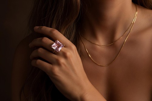 Anello quarzo rosa - quarzo,
