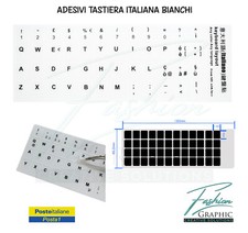 Adesivi Per Tastiera Italiana Bianchi Da Notebook Pc Portatili Computer Sticker 