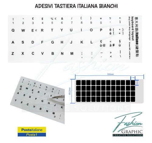 Adesivi per tastiera italiana - adesivi,