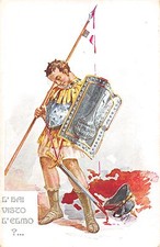 9874) WW1 SATIRICA ANTI TEDESCA, "L'HAI VISTO L'ELMO?" GRANDE IMPERO GERMANICO.