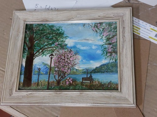 Cornice quadro dipinto - quadro, mano