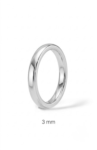 Anello fascia placcato - a,