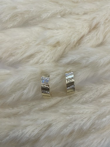Orecchini oro 585 bicolore - ,