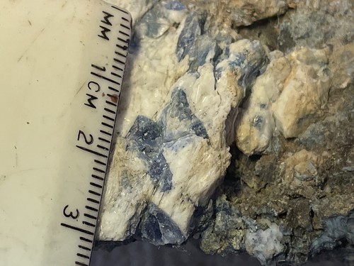 Benitoite crystals - crystals, in