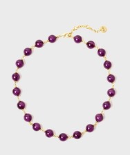 Sodini Ester girocollo a sfere traslucide, viola 832204V