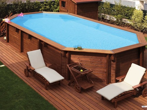 Piscina legno indipendente - piscina,