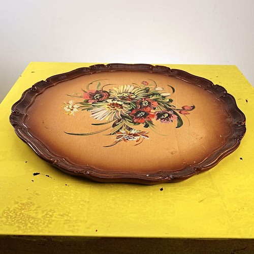 Vassoio legno decorato a - legno,