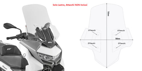 Givi lastra parabrezza - lastra,