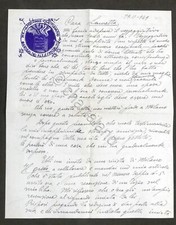 Lettera manoscritta autografo