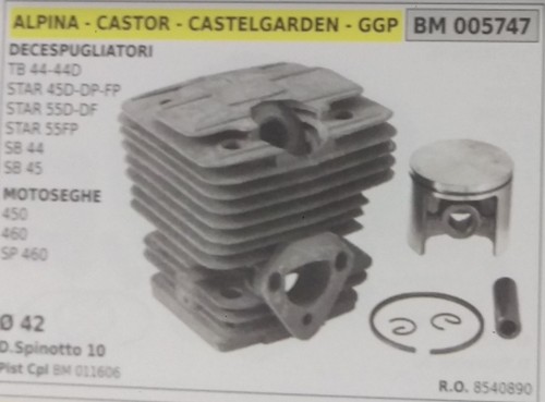 Cilindro pistone completo - cilindro,