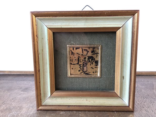 Piccolo quadro vintage dipinto - quadro,
