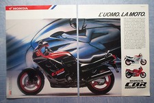 MOTOSPRINT987-PUBBLICITA'/ADVERTISING-1987-HONDA CBR 1000F/600F-2 FOGLI-2 SHEETS