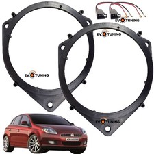 Set Supporti Adattatori Casse Altoparlanti Posteriori 13 cm+Cavi per Fiat Bravo