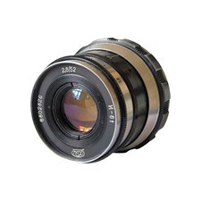 Industar-61  2.8/52mm Soviet Russian Lens, M39 mount, Zebra Body,Great Condition