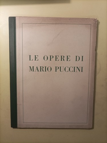 Opere mario puccini - opere, di