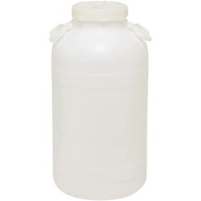 Ecoplast Fusto Plastica 25 Lt Bocca Larga con Guarnizione e Tappo Made in Italy