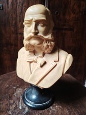 Busto OFFENBACH in Polvere di Marmo e alabastro- firmato A. Giannelli 1960'