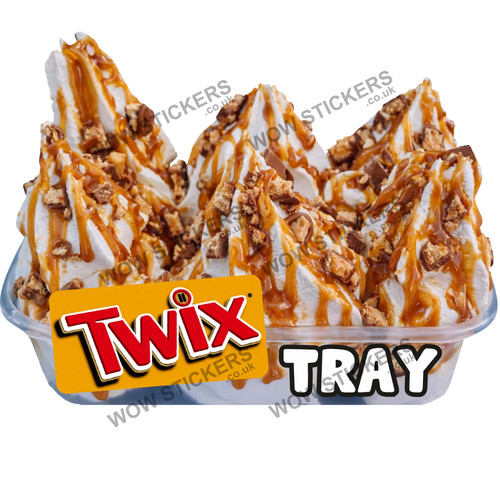 Adesivo furgone gelato twix - gelato,