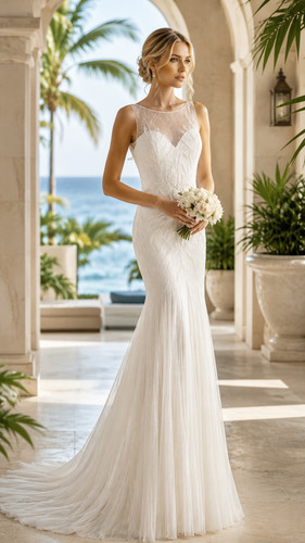 Abito sposa rosa clara - abito,