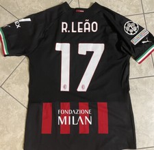 Maglia Leao Milan napoli match worn issued Leão champions league