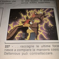 FIGURINA N.227 DALTANIOUS  ALBUM PANINI 1981 ORIGINALE OTTIMA DA RECUPERO