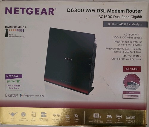 Netgear d6300 modem - modem, router