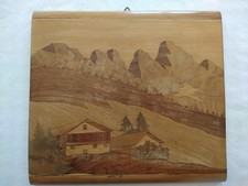 QUADRETTO IN LEGNO AD INTARSIO