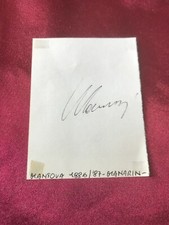 Autografo originale GIUSEPPE MANARIN-Ex-Mantova/AC Parma/AC Como-IN PERSON