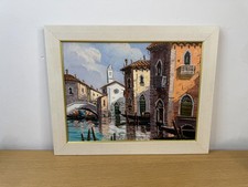 Olio su tela scorcio di