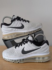 Scarpe da ginnastica Nike Air Max 2017 bianche e nere taglia UK 3 EU 36