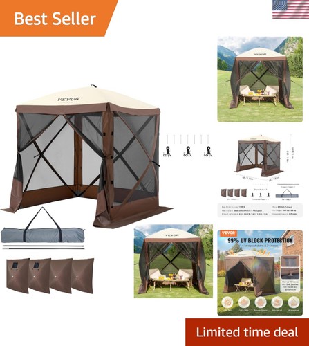 Versatile 6x6ft gazebo - 6x6ft,