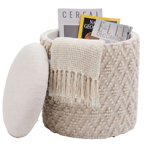 Sgabello pouf contenitore - pouf,