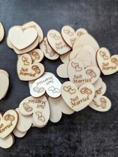 Just Married Cuori in legno