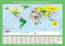 Mappa Word radio CB 11M, lista